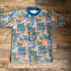 Vintage 80s multicolor shirt